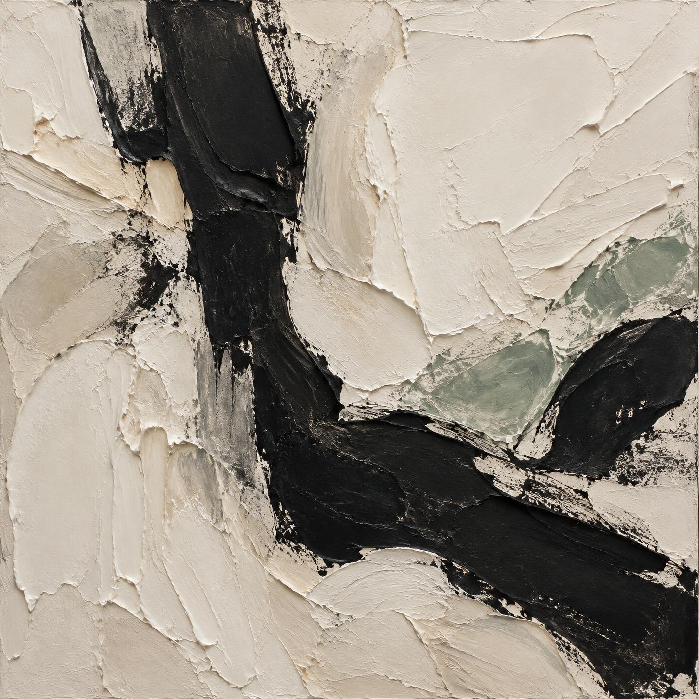 Quiet Current, Plaster & pigment